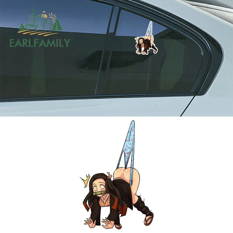 EARLFAMILY 13 см X 8 9 для Nezuko сексуальные автомобильные наклейки водонепроницаемые с