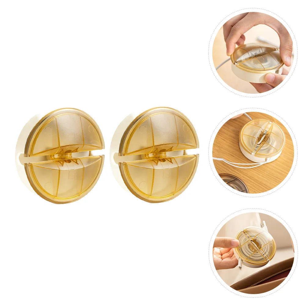 

2pcs Convenient Earphone Holder Cable Winder Data Cord Organizer for Indoor Home