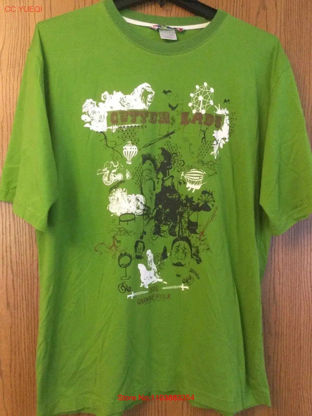 Желобка Lads 1872 Ganne фольклорная зеленая рубашка L Artful Dodger