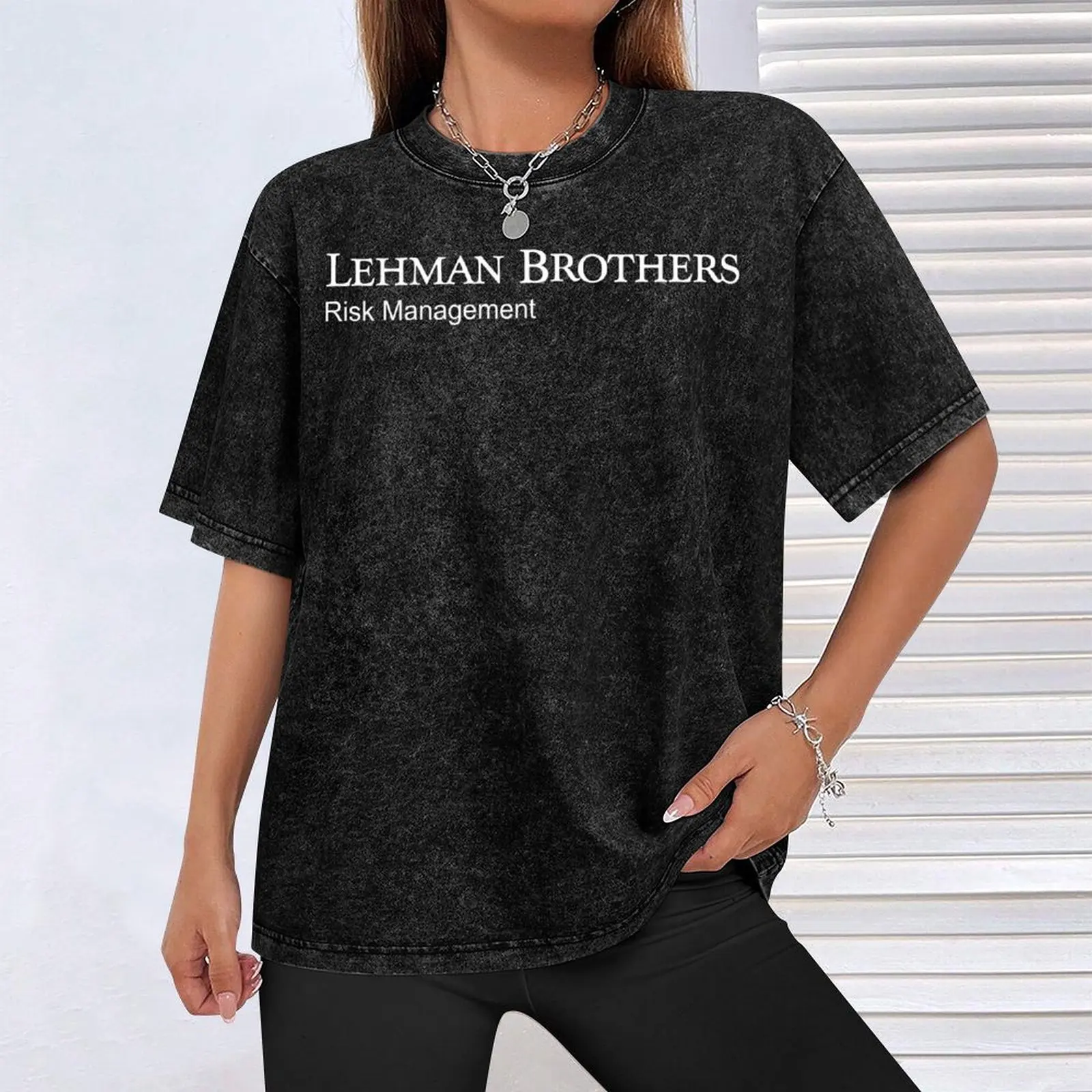 Мужская футболка Lehman Brothers хлопок