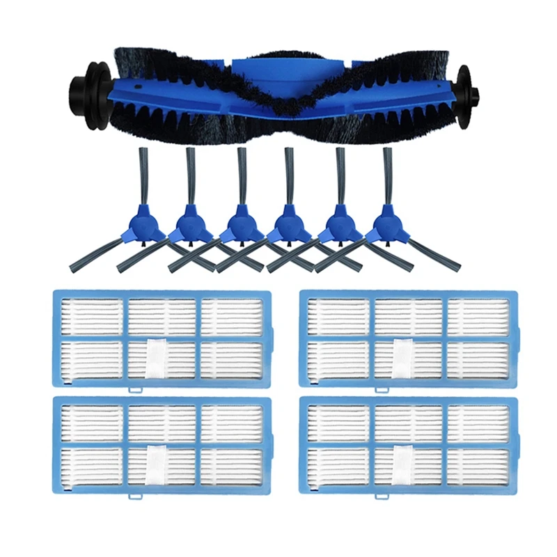 

Сменные детали 11 шт. для основной боковой щетки, Hepa фильтр, Швабра для Goovi 1600PA D380 D382, аксессуары для пылесоса