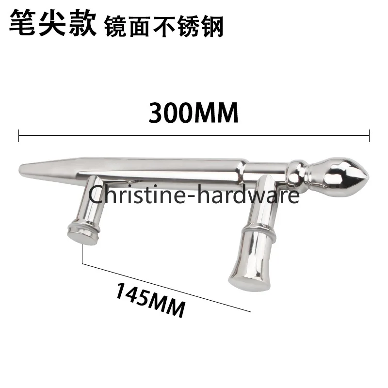 

225 мм ручки для душевой двери из нержавеющей стали, стеклянные дверные ручки, ручка для душевых кабин, домашняя фурнитура