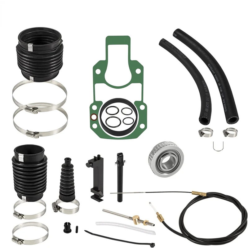 Bellows Repair Kit /Gimbal Bearing Exhaust Bellow with Lower Shift Cable for Mercruiser 1983-1990 Alpha One Boat Accesoires