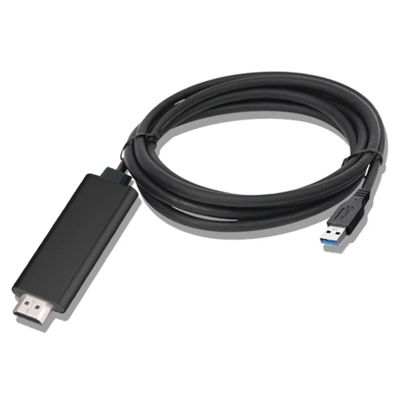 

USB 3,0 Штекерный аудио и видео преобразователь совместимый с несколькими системами 1920X1080 видеокабель преобразователь с аудио