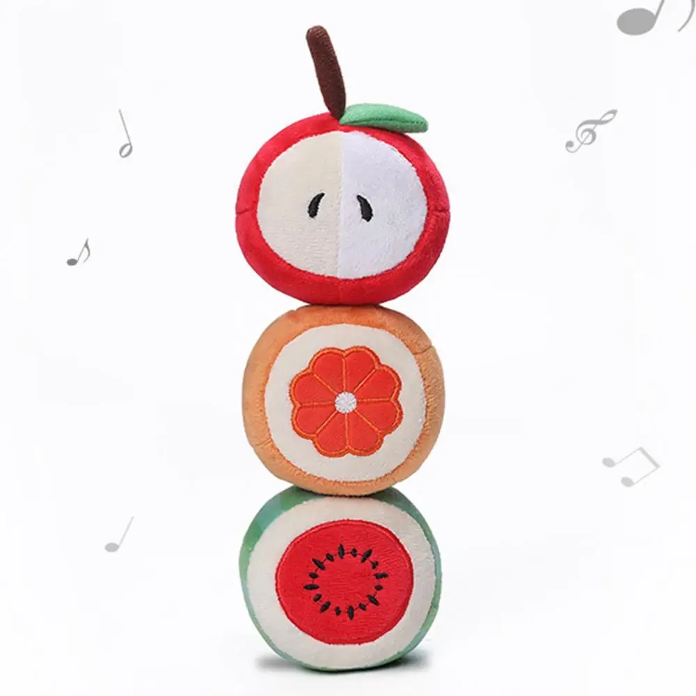 

Toy Bite Resistant Plush Puppy Cat Fruit Pattern Vocal Interaction Pet Supplies