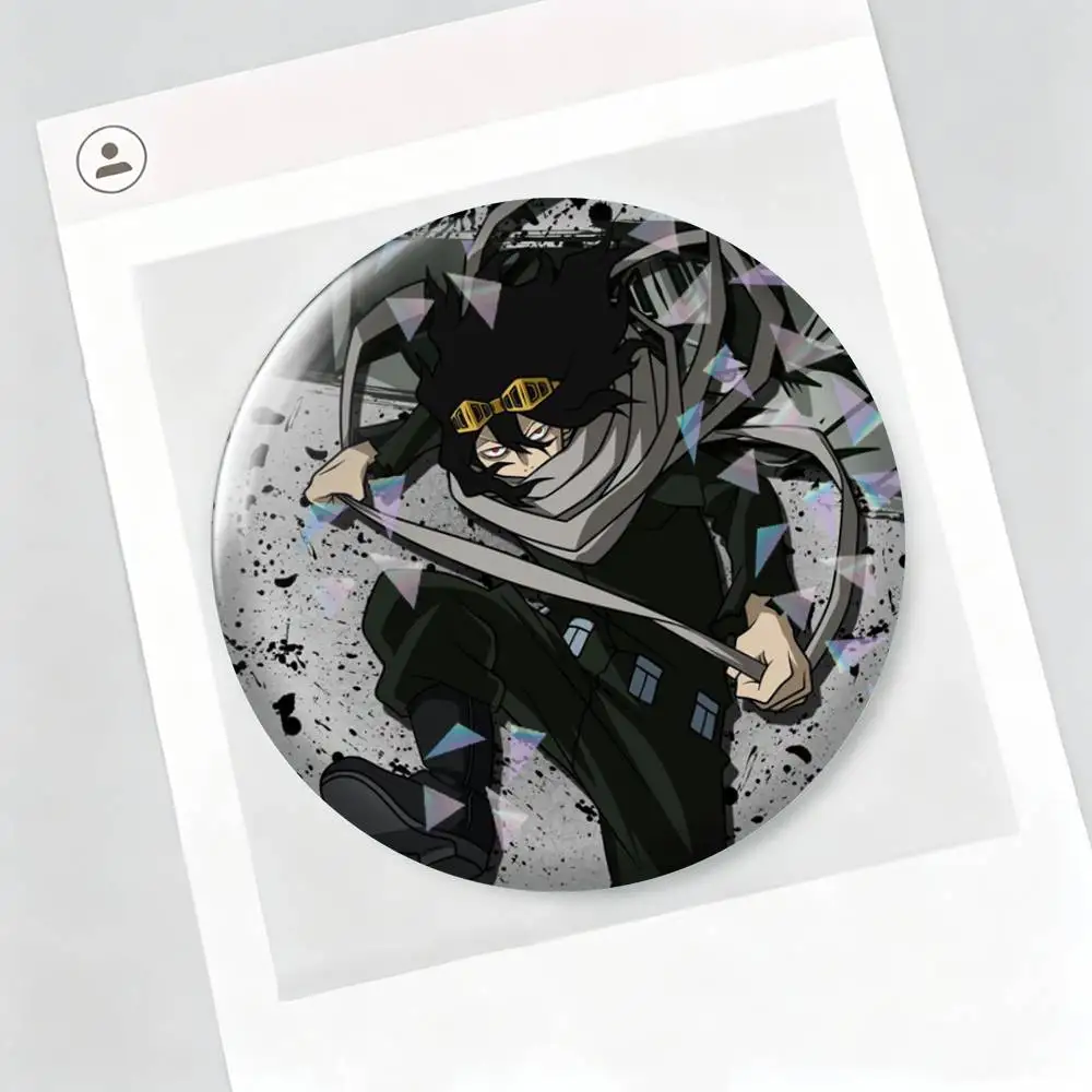 Фото Металлическая брошь-значок Anime-e Shota-a Aizawa, модные декоративные значки для украшения шляп, сумок, одежды, подарок, сувенир. №3