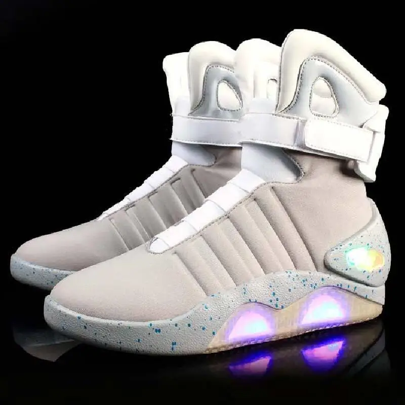 

UncleJerry New Led Boots for Men,Women,USB Rechargeable Glowing Shoes Man Winter Boots Party Shoes Cool Soldier Boots