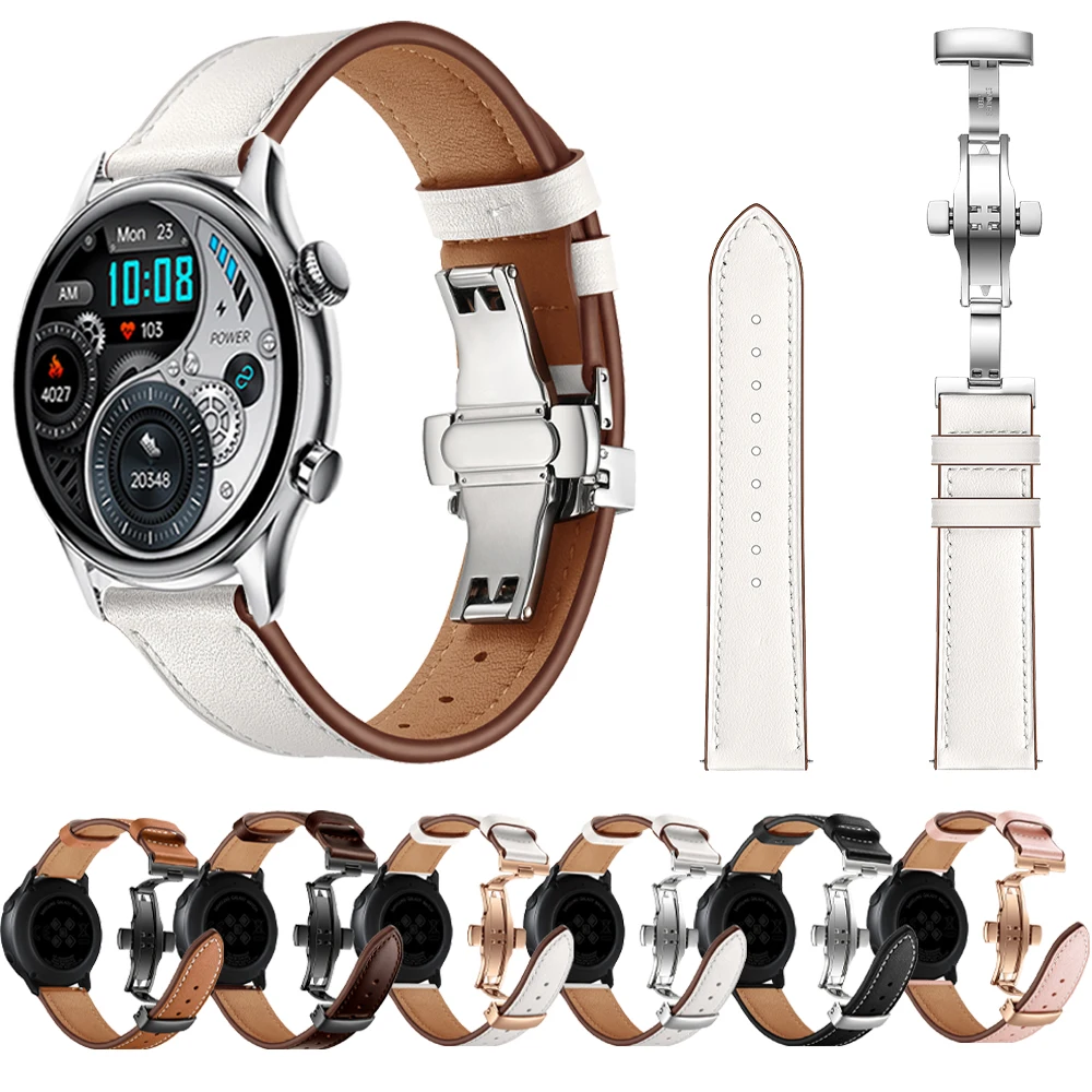 

Leather Strap For COLMI P8 Plus Pro P9 P12 V23 V31 Straps For COLMI Land 2S Band Bracelet Wrist Watchband Replaceable Accessorie