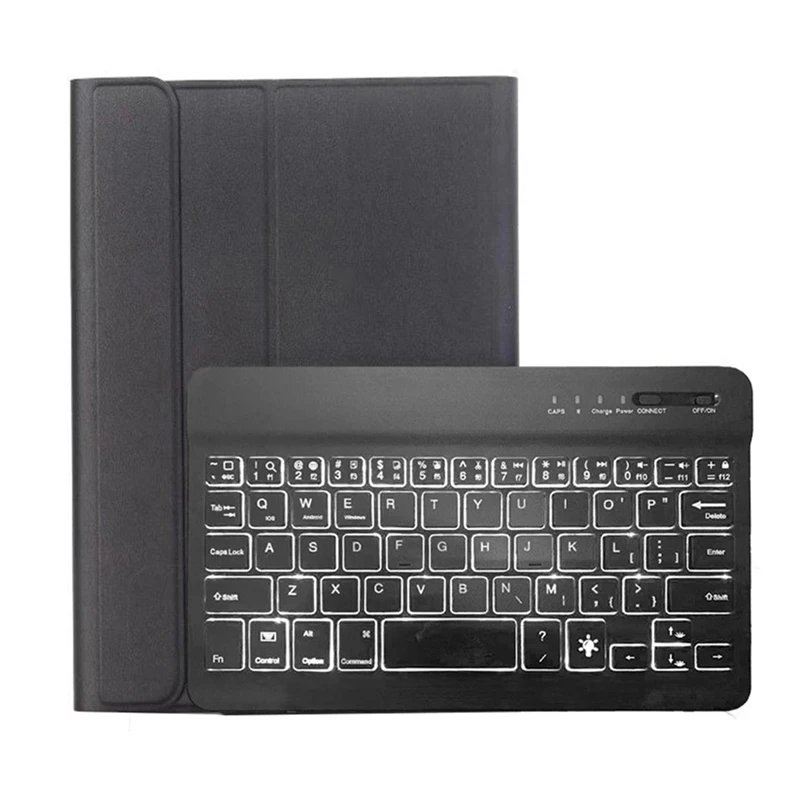 

Tablet Case With Bluetooth Luminous Keyboard PU Case Suitable For Tab Galaxy A7 Lite 8.7 Inch
