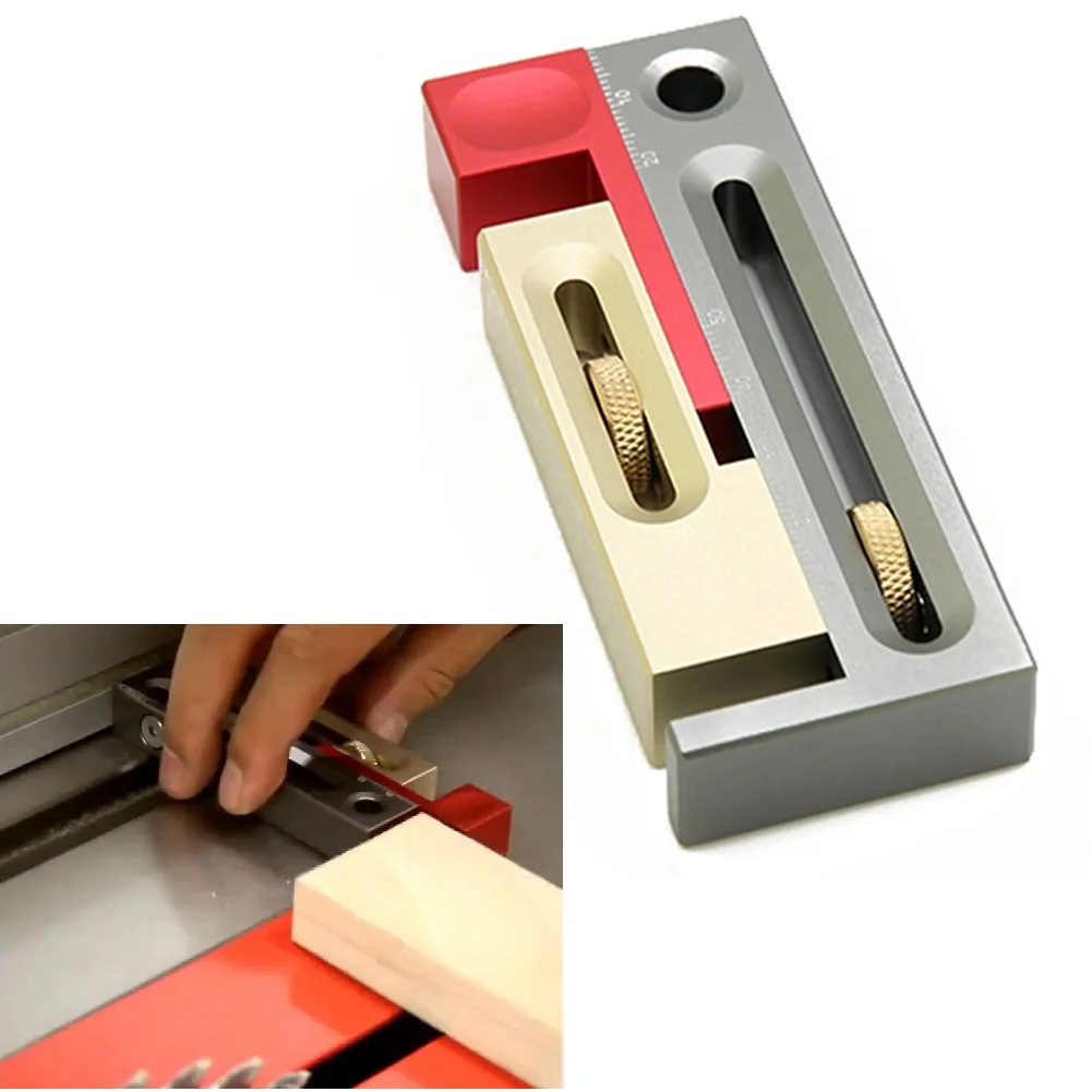 

Saw Slot Regulator Mortise Ruler Table Saw Slot Adjuster Measuring Instrument Movable Regulator Seam Hand Tool