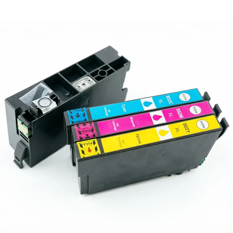 Фото T802XL 802XL Премиум-качества совместимый цветной картридж для струйных принтеров Epson Workforce WF-4720 WF-4730 WF-4734 WF-4740 WF-4745 №4