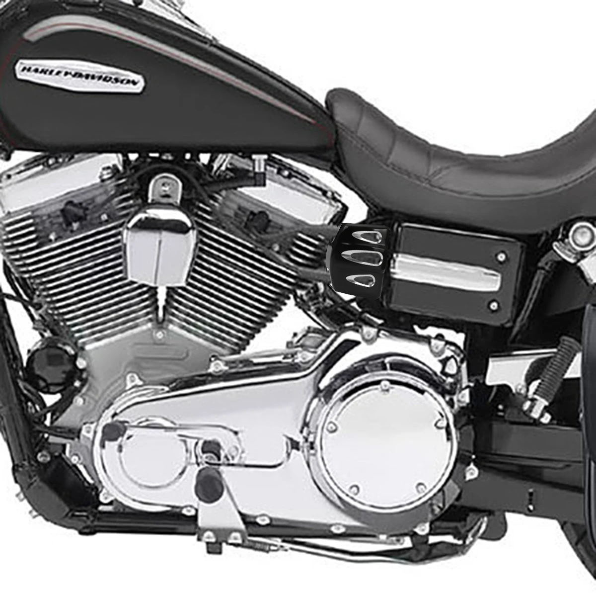 Хромированная крышка катушки контрастной резки CNC для harley Dyna low rider топливная