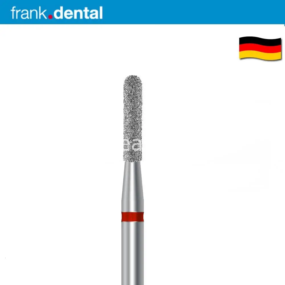 Frank Dental - Diamond Dental Burs - 880 Red Belt Diamond Burs - For Tubine - 5 pcs - Made in Germany