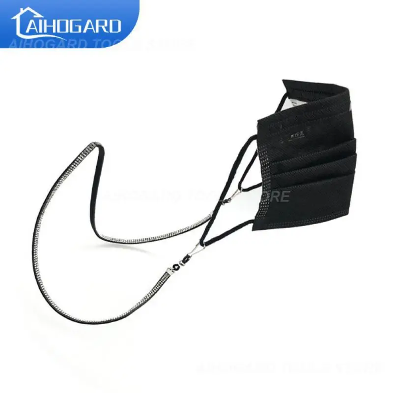 

Face Mask Hanging Rope Necklace Traceless Ear Hanging Rope with Two Hooks Buckles Facial Mask Lanyard Glasses Holder