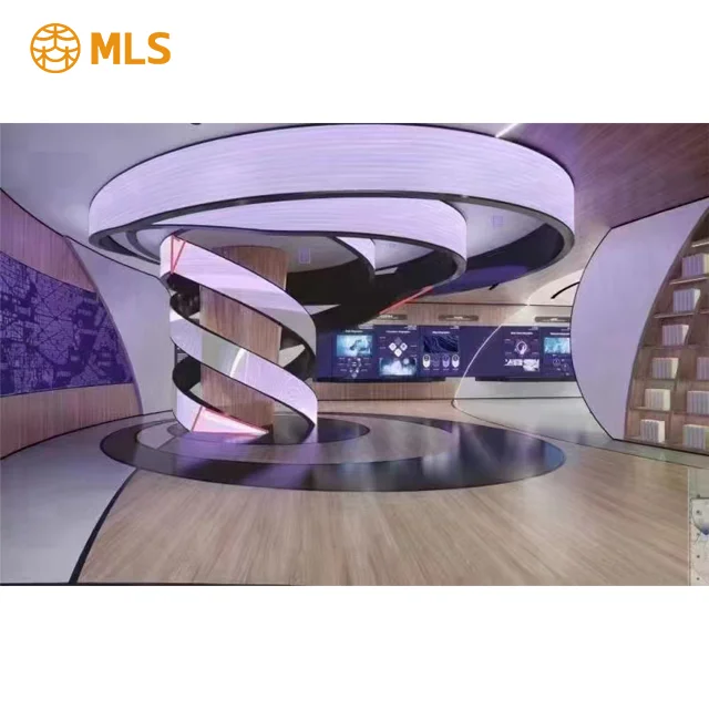 320x160 мм Крытый MLS P1.5 P2 P2.5 P3mm Гибкий светодиодный экран Рекламная видеостена