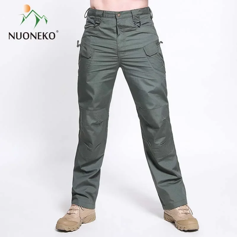 Брюки NUONEKO мужские с несколькими карманами уличные летние дышащие