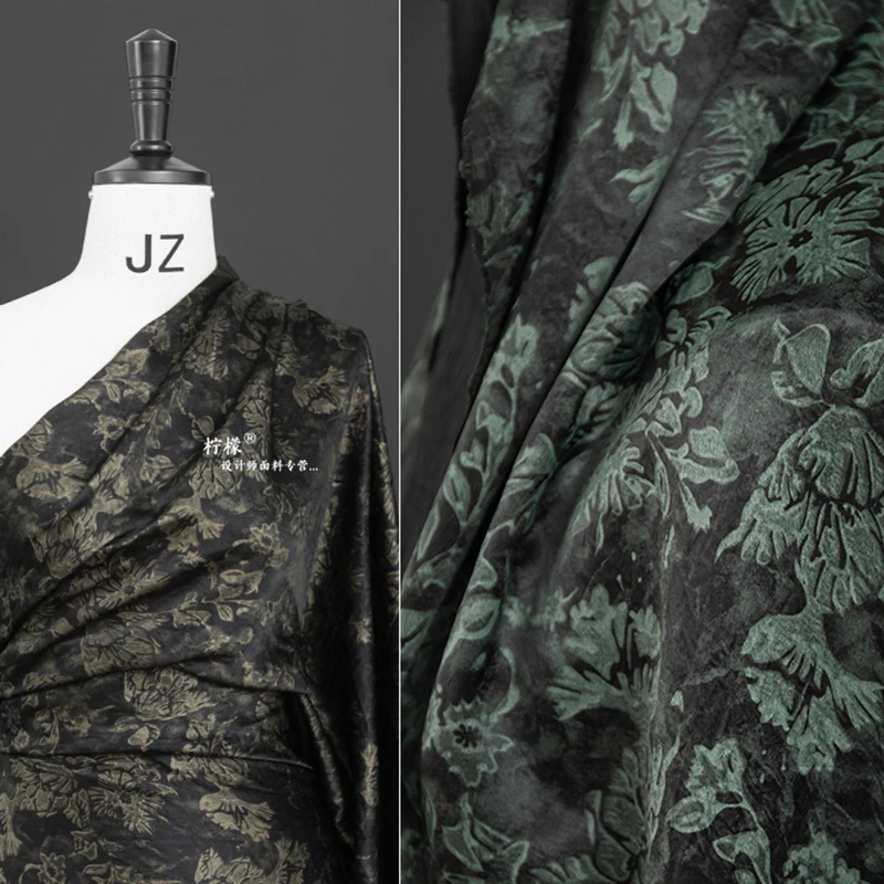 100% ацетатная рельефная жаккардовая текстурированная ткань приятная для кожи