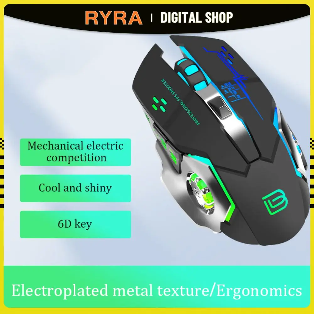 

RYRA 3200 DPI Wired Gaming Mouse 6 Buttons LED Backlit Optical USB Wired E-Sports Computer Mouse Game Mouse For Profession Gamer