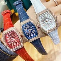 women luxury watch big number dial diamond numbers colorful female casual minimalist style iced out case wristwatch ladies reloj