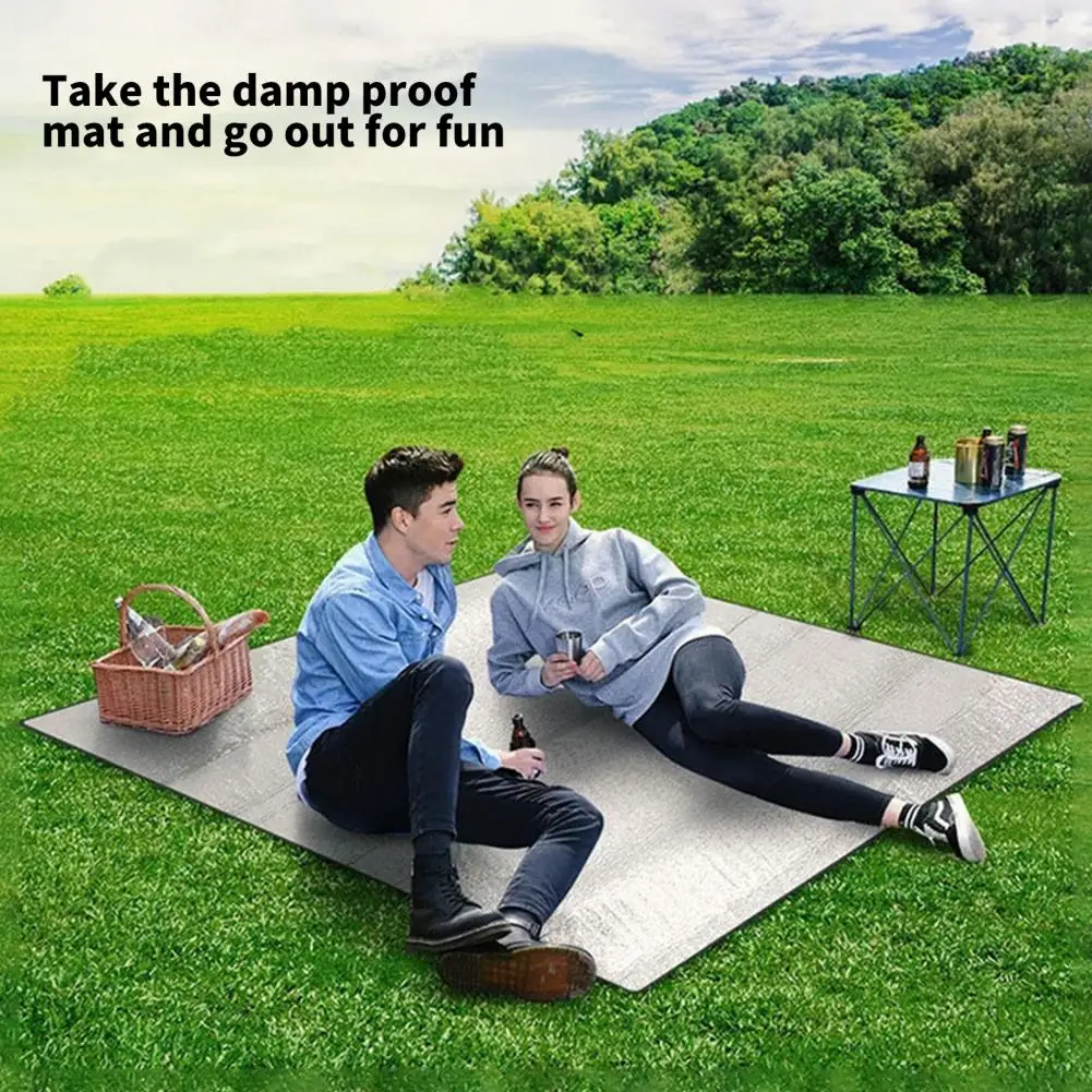 

Tent Pad Anti-fouling Waterproof Heat Insulation Damp-proof Double-sided Aluminum Film Outdoor Camping Folding Picnic Blanket