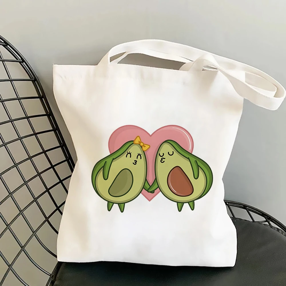 

Avocado Print Women shopping bag handbag eco Ladies shopper Bag for grocery reusable College Travel tote bag female Shoulder Bag