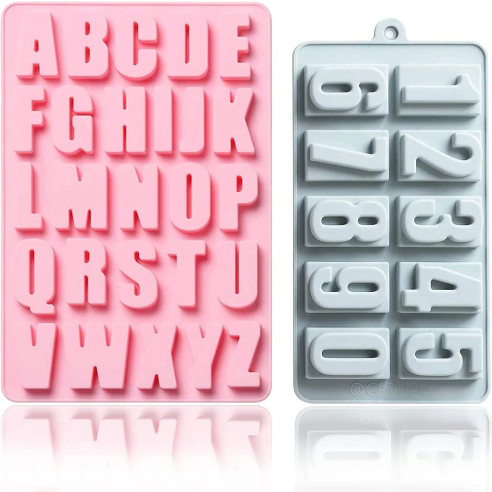 

Silicone 26 Capital Letters Silicone Chocolate Mold Non-Stick Cake Mold Jelly Candy 3D DIY Molds Kitchen Baking Accessories