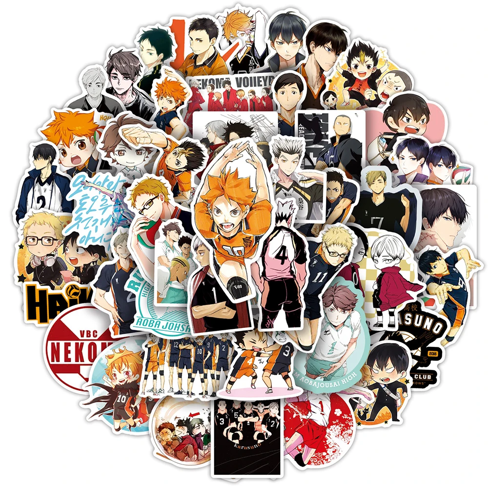 10/30/50 шт. мультяшный Haikyuu! Наклейки забавные аниме граффити наклейки DIY