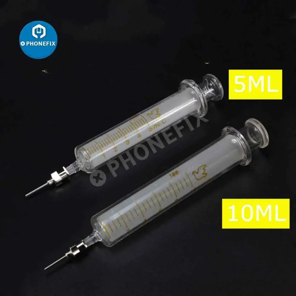 Шприц стеклянный с металлической иглой 5 мл 10