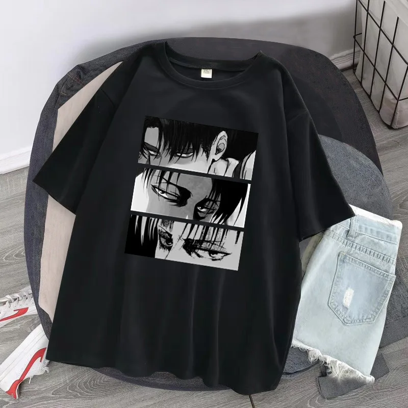 

Summer Anime Women's T-shirt Unisex Tops Harajuku Loose Gothic Short Sleeve Oversized Tshirt Y2k Top Sweatshirts Punk Clothes