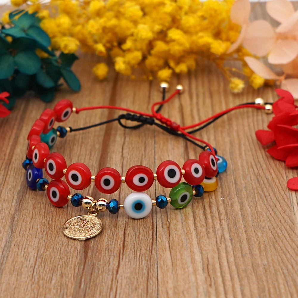 

GO2BOHO Bracelet For Women Turkish Evil Eye Bracelets Charms Jewelry Adjustable Nazar Boncuklu Bileklik Pulseras Lucky Armbanded