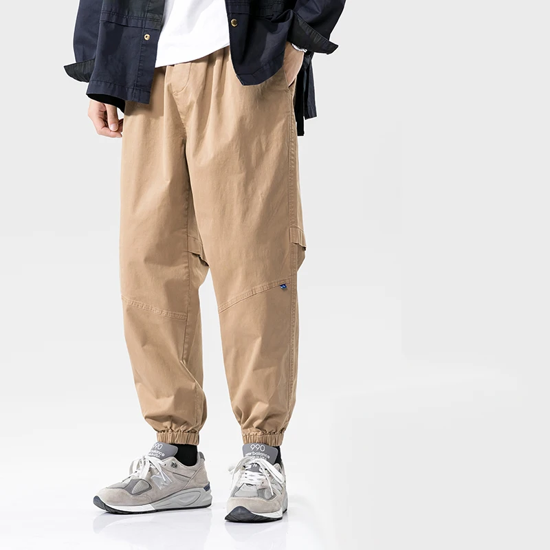 

2022 new men's straight trousers outdoor casual pants loose overalls men's pants multi-pocket overalls men's trousers