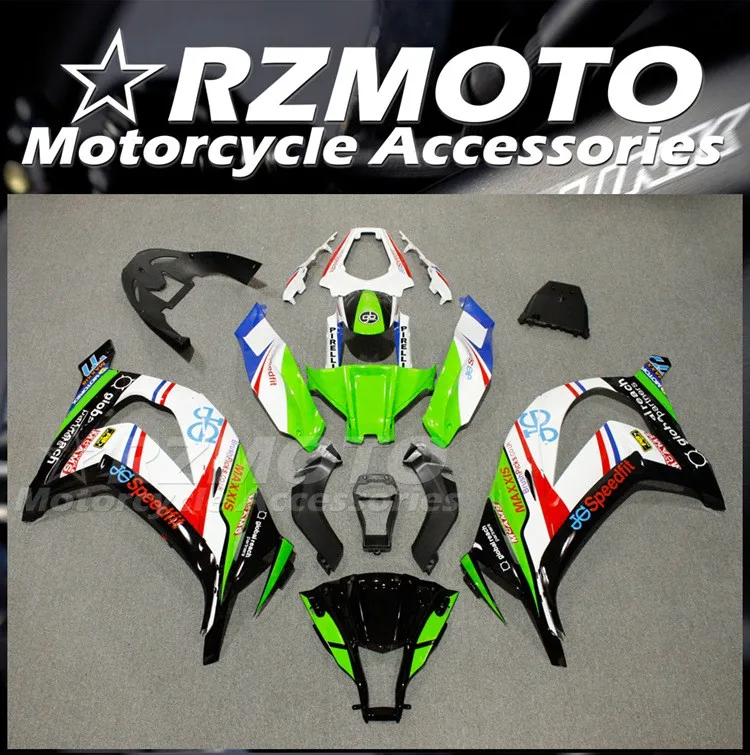 

Набор обтекателей для Kawasaki Ninja ZX10R 2011 2012 2013 2014 11 12 13 14 15 красного и зеленого цвета