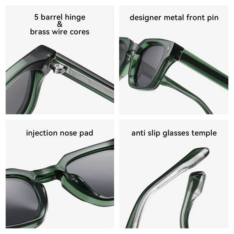 Мужские солнцезащитные очки2024Осенние Amazon с пропионной кислотой мужские очки