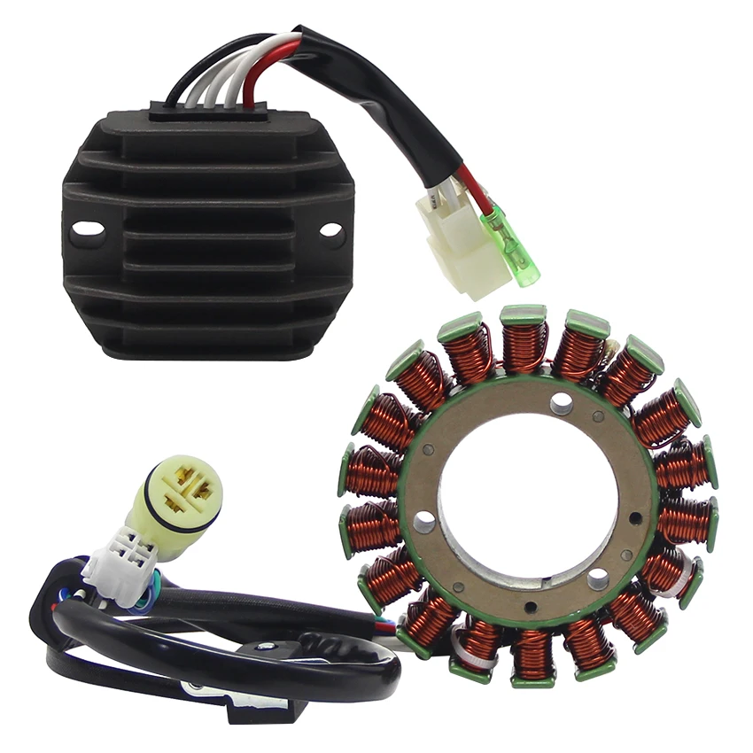 

Motorcycle Voltage Regulator Rectifier+Ignition Magneto Stator Coil For Yamaha YFM40 400 2X4 4X4 OEM: 5FU-81410-00 4KB-81960-02