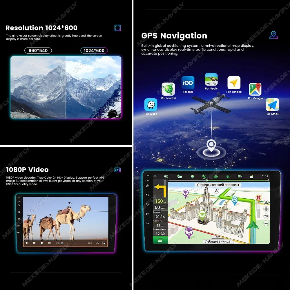 Android 14 все в одном для VW Multivan T5 2003-2015 4-ядерный автомобильный радиоприемник с авто