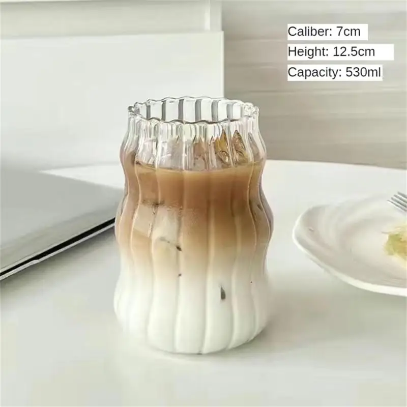 Ins Kawaii Стильные кружки Клубничные стаканы Кофе Молоко Вода Стеклянные чашки с