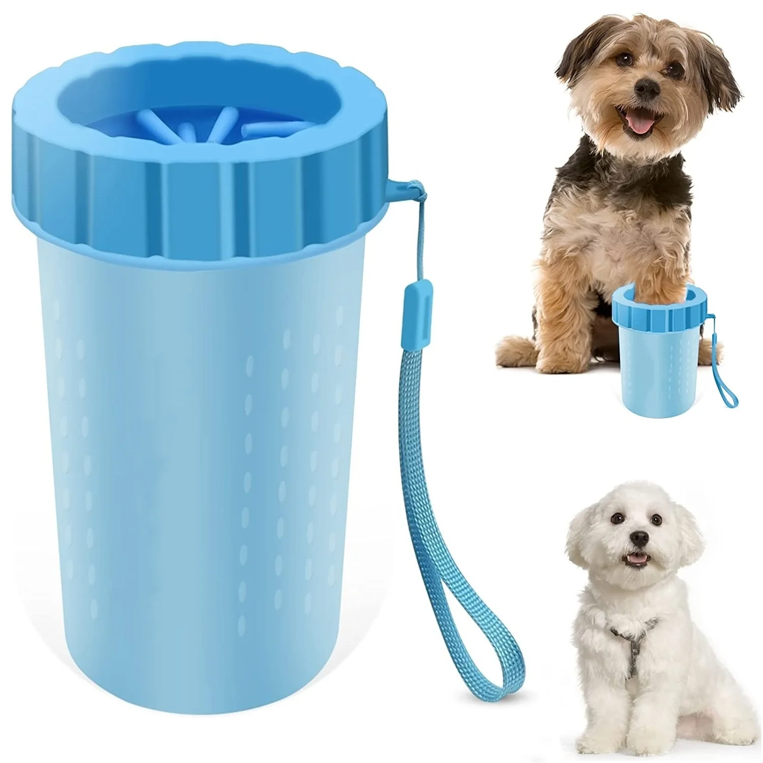 

Портативная силиконовая щетка для чистки лап домашних животных