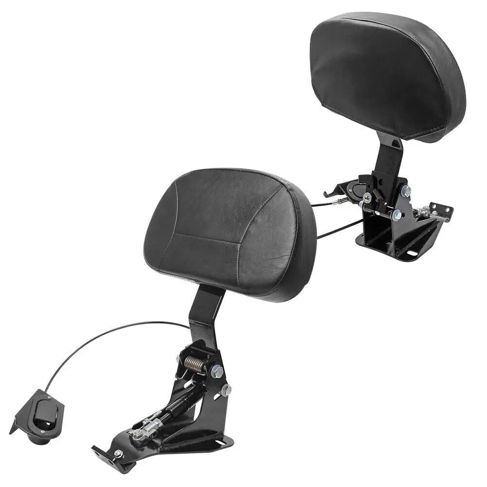 

Регулируемая черная подкладка для спинки мотоцикла с монтажным комплектом для Harley Touring Road Glide Electra Street Glide 2009-2021