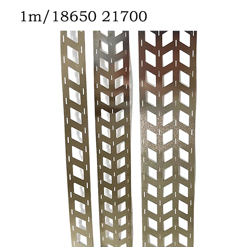 

1m Steel Nickel-plated Strip 2P 3P 4P Thick 0.15mm Hole Pitch19.5mm/22.7mm for 18650/21700 Lithium Battery Spot Welding Piece