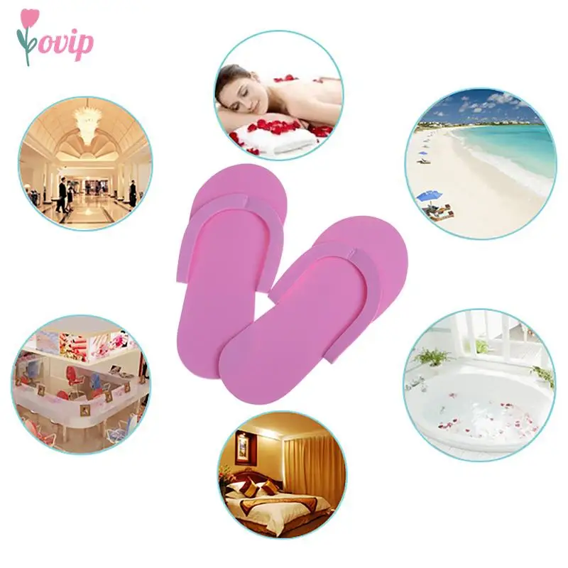 

12Pairs EVA Foam Slippers Disposable Foam Pedicure Slippper For Salon Spa Pedicure Flip Flop Tools Spa Pedicure Sandals