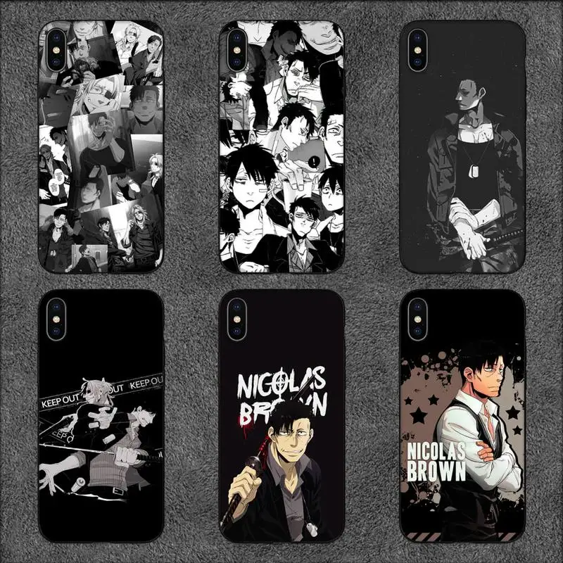 GANGSTA Anime Phone Case For iPhone 11 12 Mini 13 Pro XS Max X 8 7 6s Plus 5 SE XR Shell