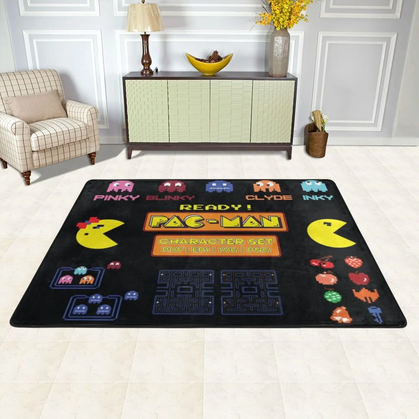 

Мужские и женские коврики Pacman, коврики для спальни, 5 игр