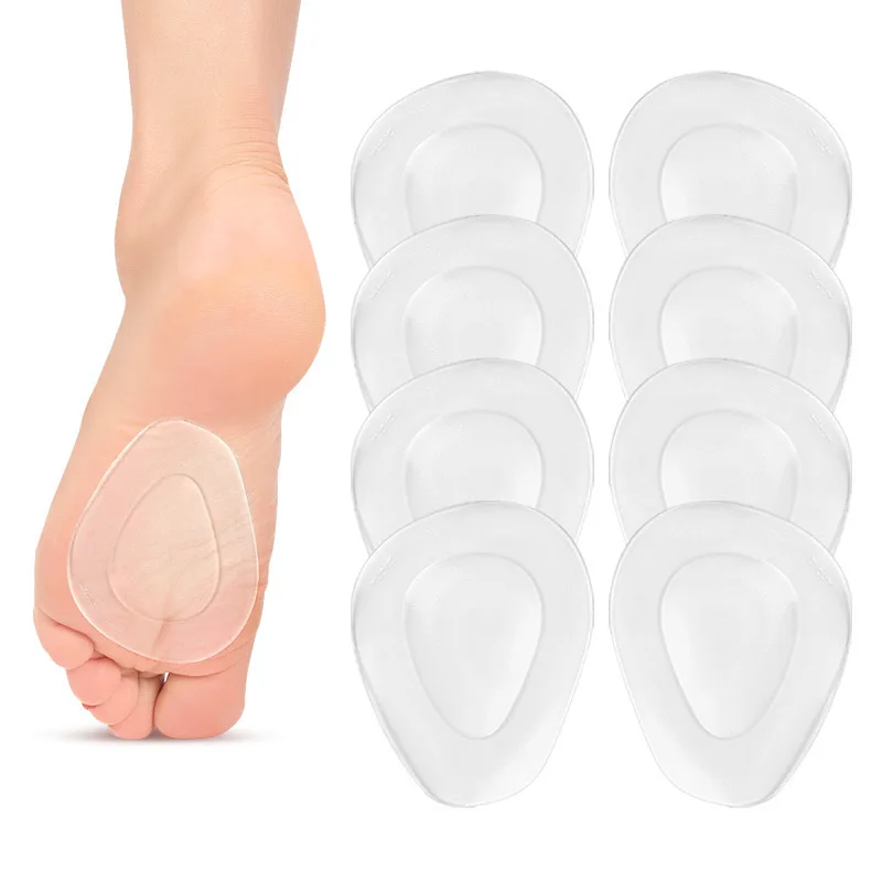 

1 pair Anti-slip Silicone Gel Inserts Plantar Fascitis Gel Half Insoles Shoes Women Forefoot Anti-Pain Insert Foot High Heels
