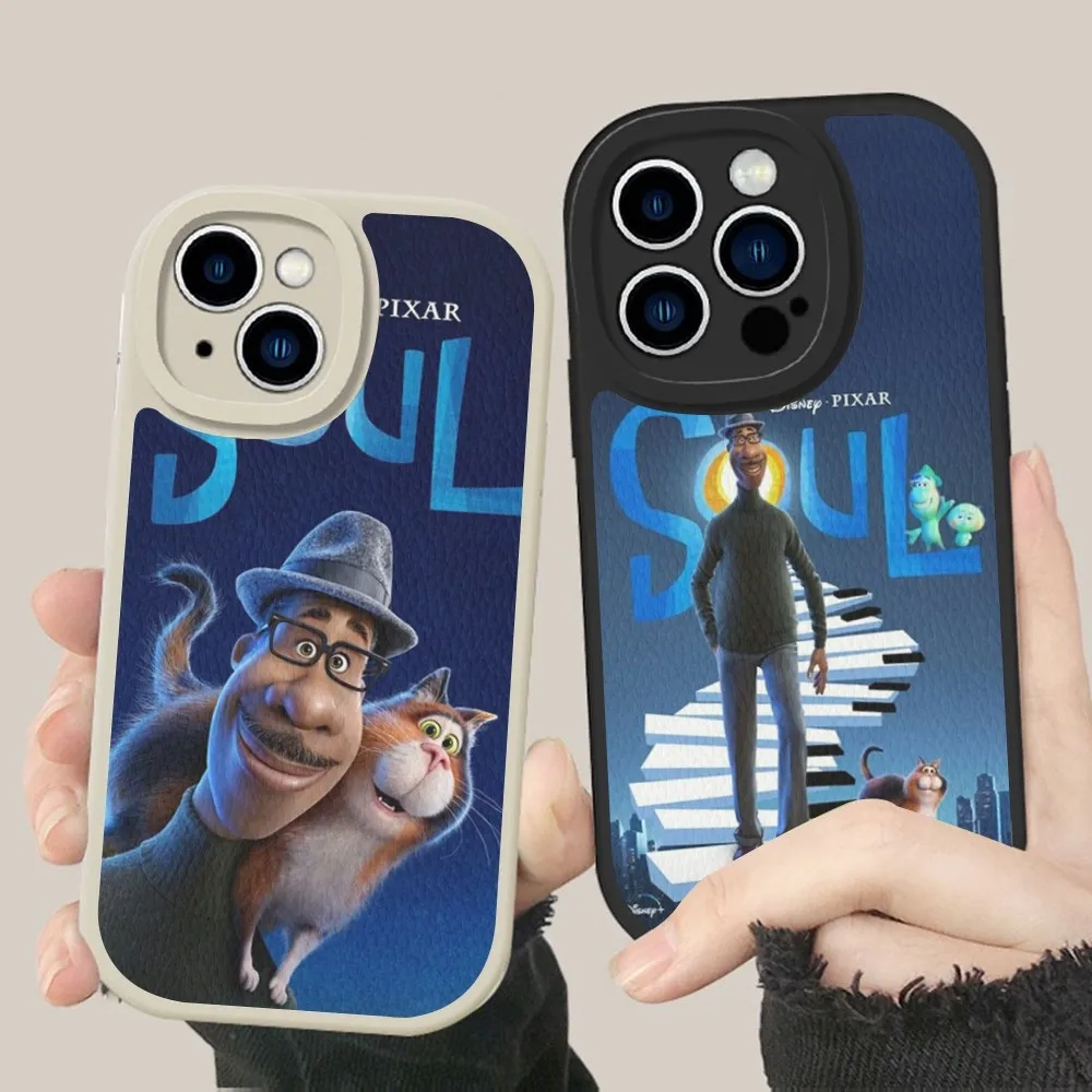 

Disney Soul Phone Case Hard Leather For iPhone 14 13 12 Mini 11 14 Pro Max Xs X Xr 7 8 Plus Fundas