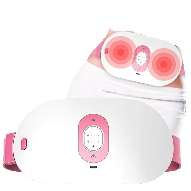 

2023 Newest Portable Heating Pad Massage For Menstrual Period Cramps Usb Infrared Waist Warming
