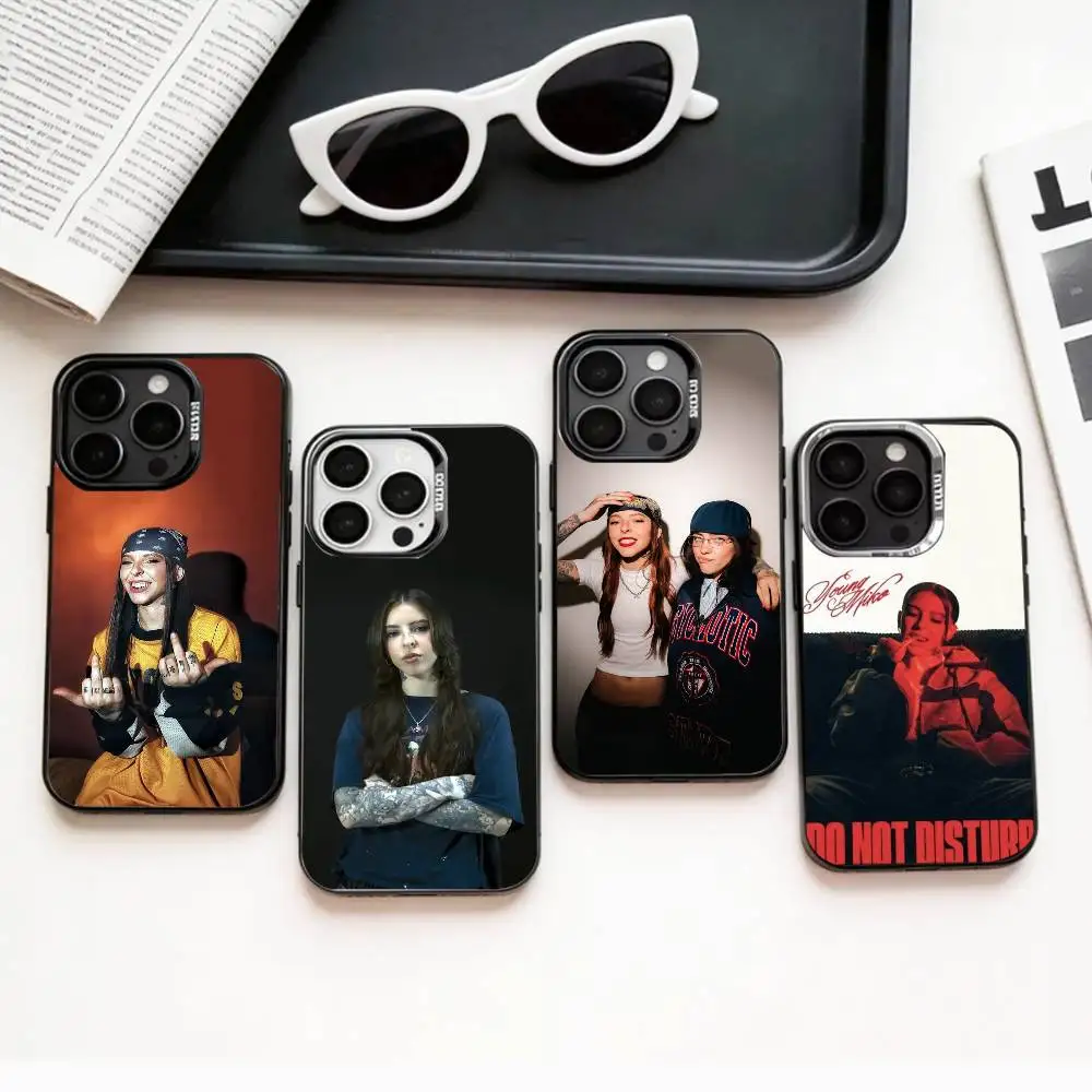 Фото Чехол для телефона Singer Young Miko Do not disturb для iPhone 17, 16, 15, 14, 13, 12, 11 Plus, Pro Max, цветной, с серебряным покрытием внутри
