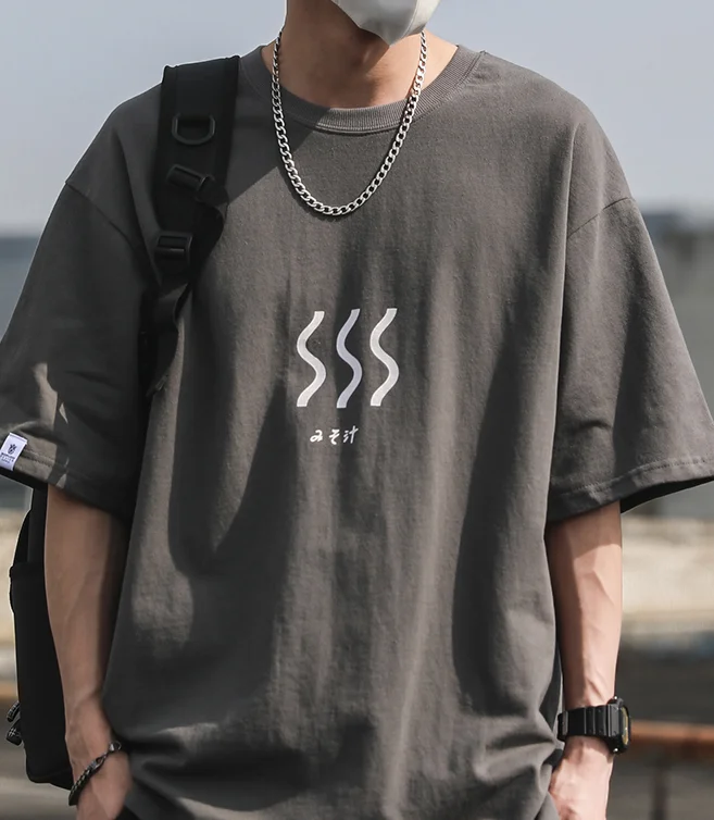 

M6131 летняя новая футболка с коротким рукавом Мужская свободная хлопковая Футболка с принтом Джокер с коротким рукавом с открытыми плечами