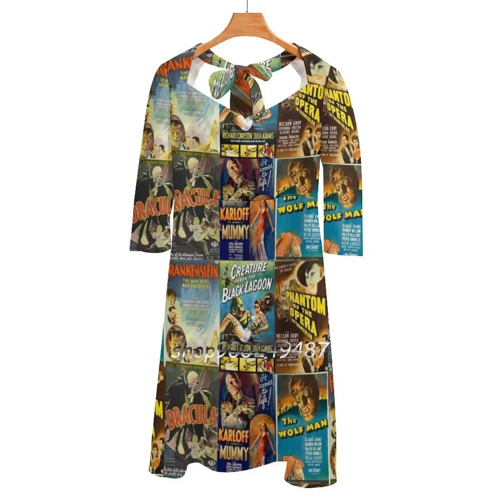 Универсальное платье с квадратным вырезом новинка элегантное женское