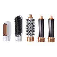 5in1 Hair Dryer Kit & Volumizer Automatic Curling Iron Blower Dryer Hot Air Brush MagicHair Straightener Comb Hair Beauty Salon