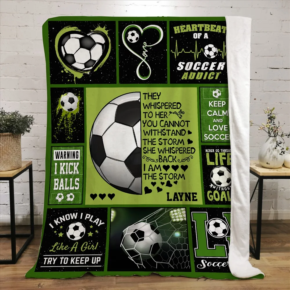 

Тематические одеяла с изображением футбола, Детские брикеты, пледы, подарочное покрывало для сына, украшение для спальни, домашний текстиль